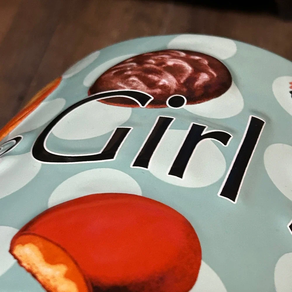Rare Collectible Girl Scout Cookie Jar - 2006 Ceramic Blue‎ Large 4 Quarts